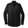 au-w100-port-authority-black-poplin-shirt