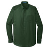 au-w100-port-authority-forest-poplin-shirt