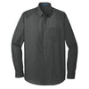 au-w100-port-authority-charcoal-poplin-shirt