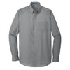 au-w100-port-authority-grey-poplin-shirt
