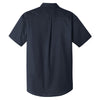 Port Authority Men's River Blue Navy Short Sleeve Carefree Poplin Shirt