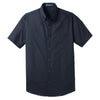 au-w101-port-authority-navy-poplin-shirt