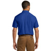 Port Authority Men's True Royal Short Sleeve Carefree Poplin Shirt