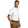 Port Authority Men's White Short Sleeve Carefree Poplin Shirt