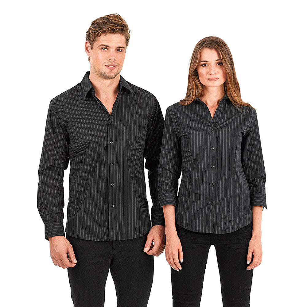 Identitee Women's Black Fifth Avenue 3/4 Sleeve Shirt