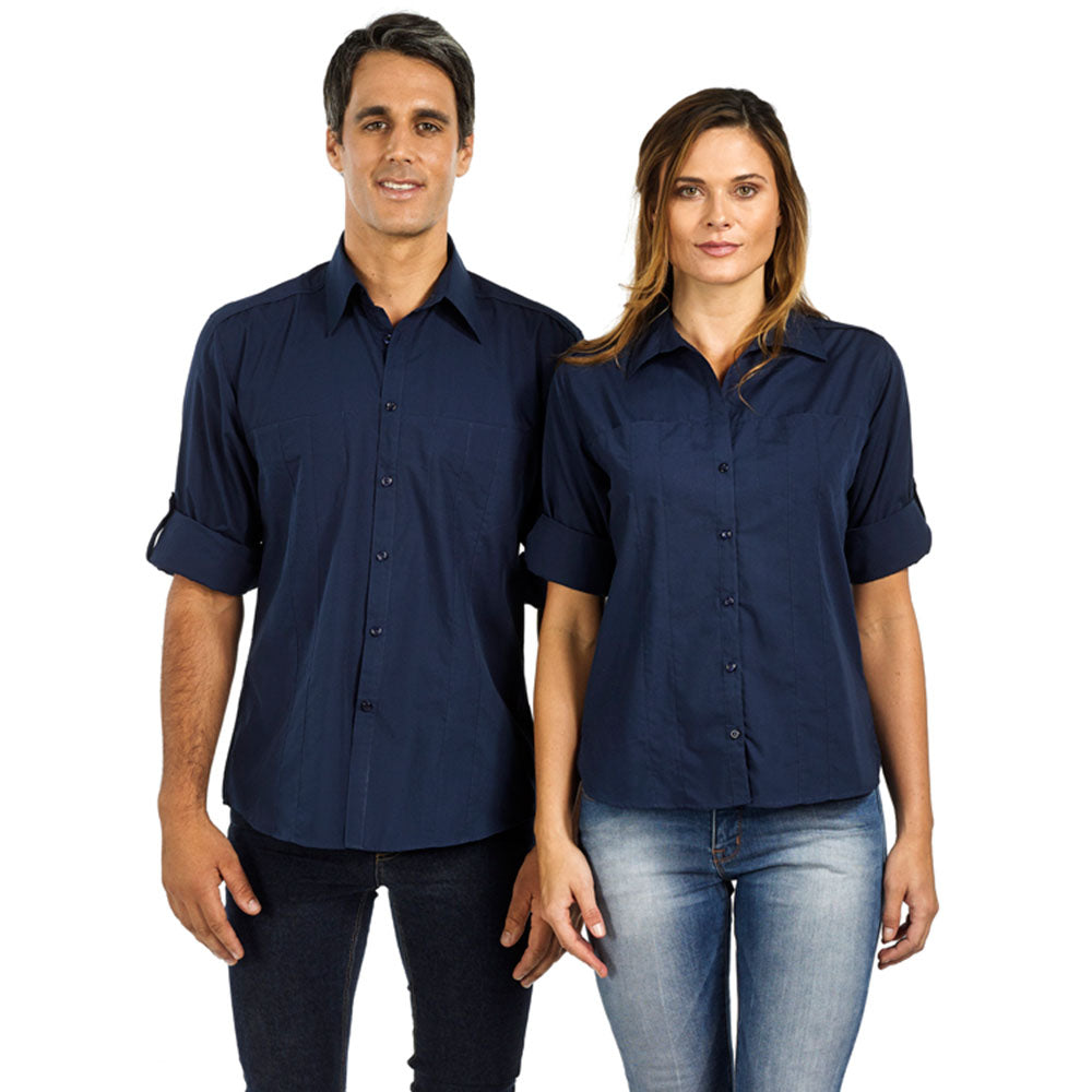 Identitee Women's Navy Murray 3/4 Sleeve Shirt