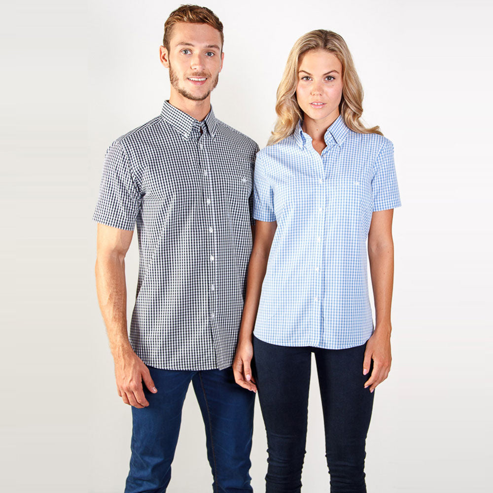 Identitee Women's Navy Miller Short Sleeve Shirt