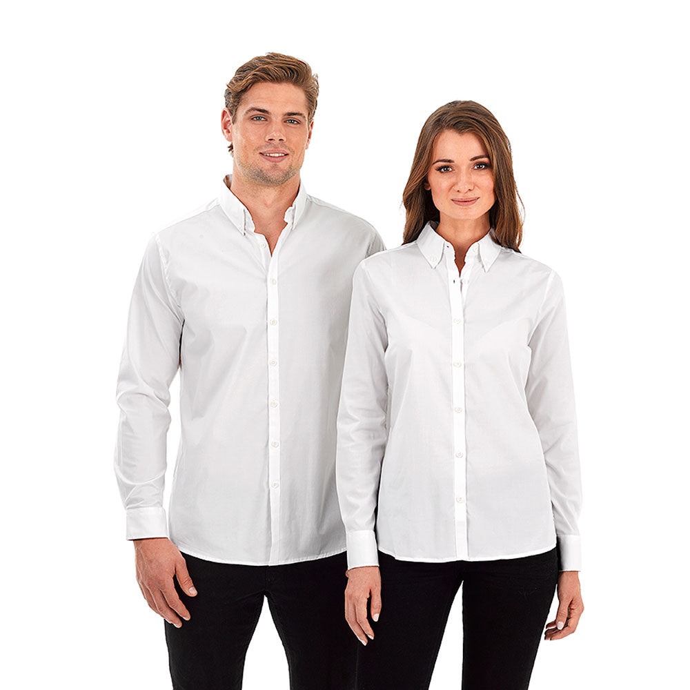 Identitee Men's White Baxter Long Sleeve Shirt