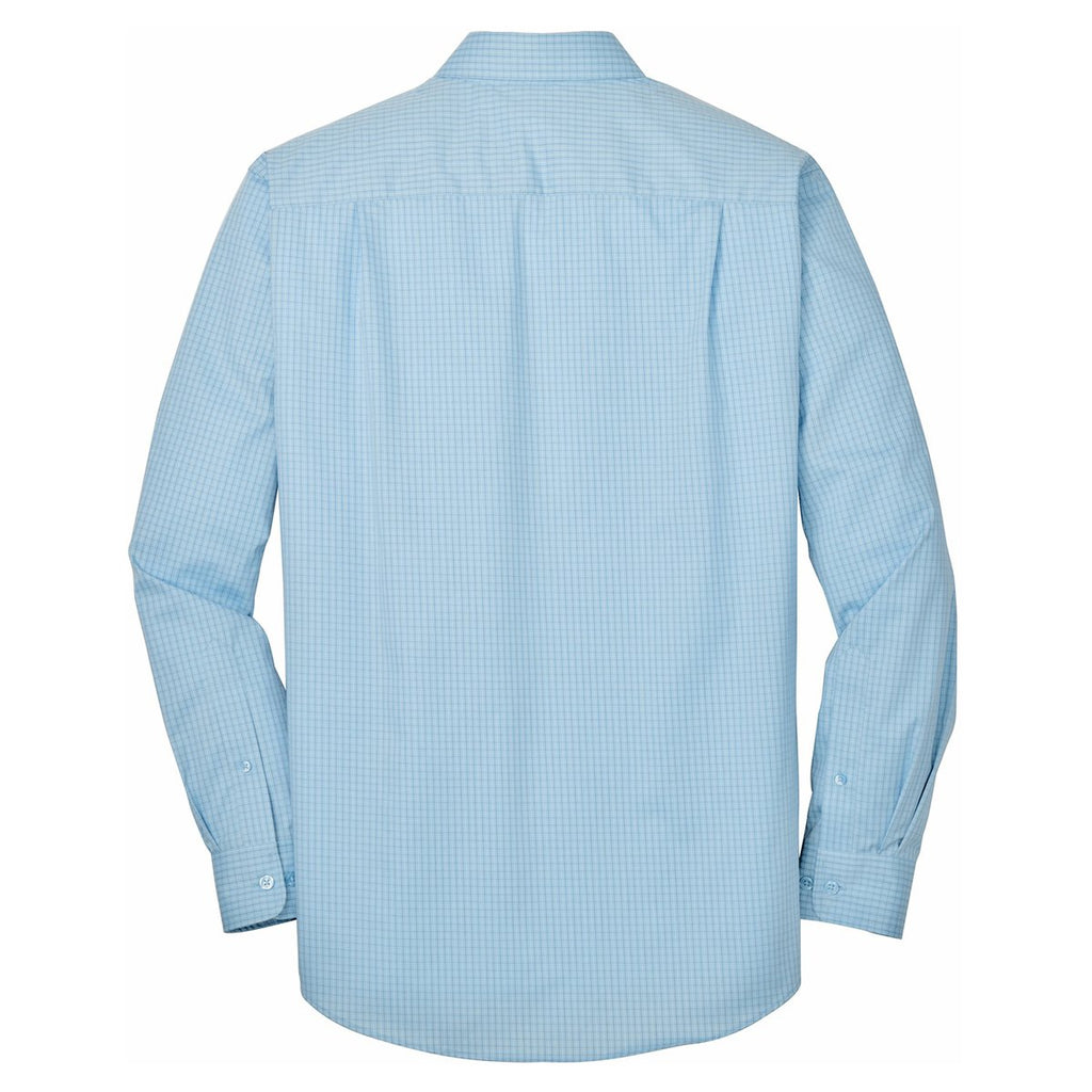 Port Authority Men's Heritage Blue/Royal Micro Tattersall Easy Care Shirt