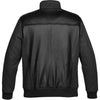 Stormtech Men's Black/Carbon Heather Hudson Leather/Wool Jacket