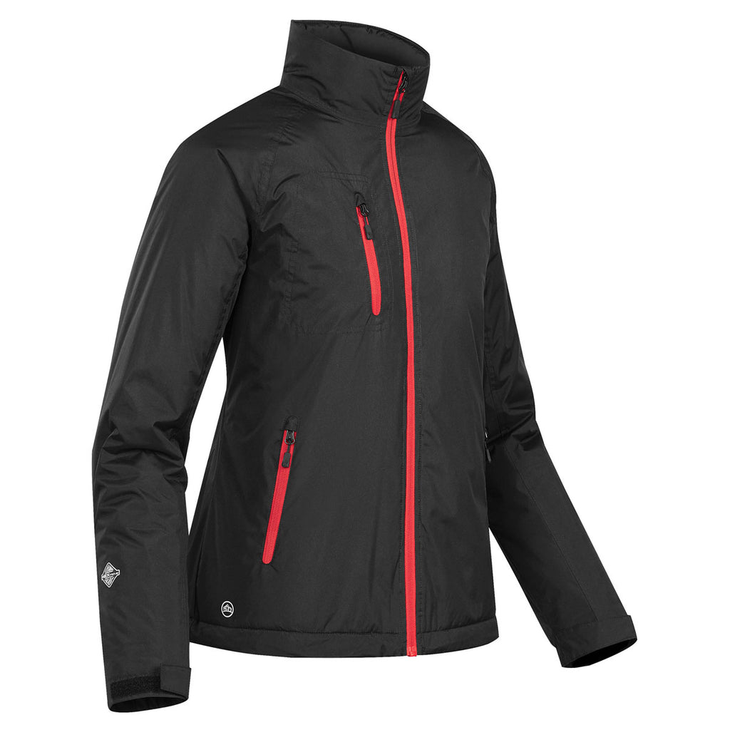 Stormtech Women's Black/Bright Red Bolt Thermal Shell