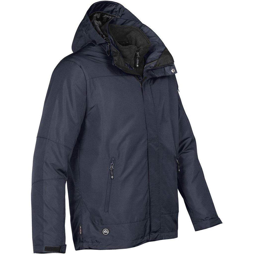 Stormtech Men's Navy Polar Hd 3-In-1 System Jacket