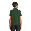 Port Authority Youth Deep Forest Green Core Classic Pique Polo