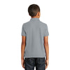 Port Authority Youth Gusty Grey Core Classic Pique Polo