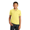 Port Authority Youth Lemon Drop Yellow Core Classic Pique Polo