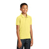 Port Authority Youth Lemon Drop Yellow Core Classic Pique Polo