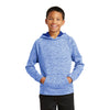 Sport-Tek Youth True Royal Electric Heather PosiCharge Fleece Hooded Pullover