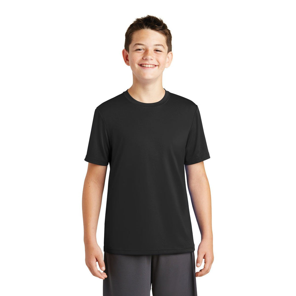 Sport-Tek Youth Black PosiCharge Tough Tee