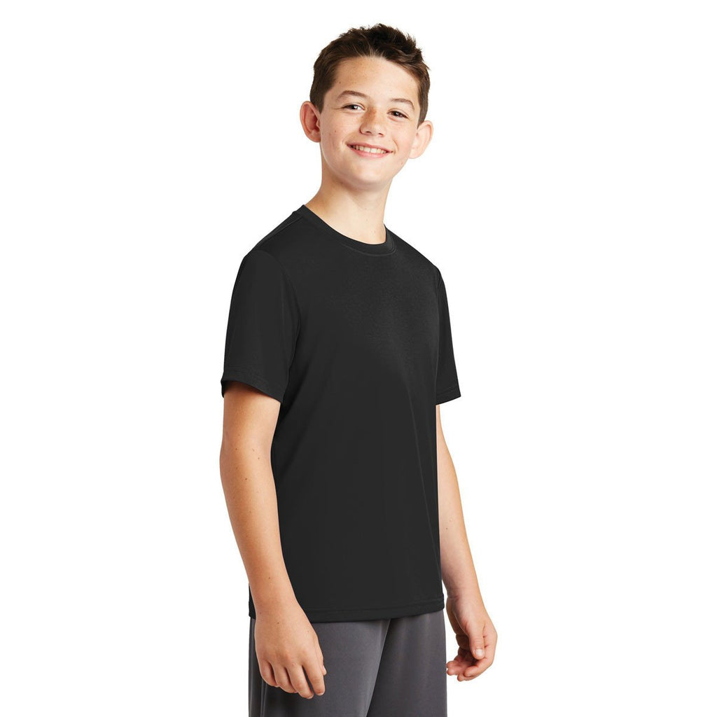 Sport-Tek Youth Black PosiCharge Tough Tee