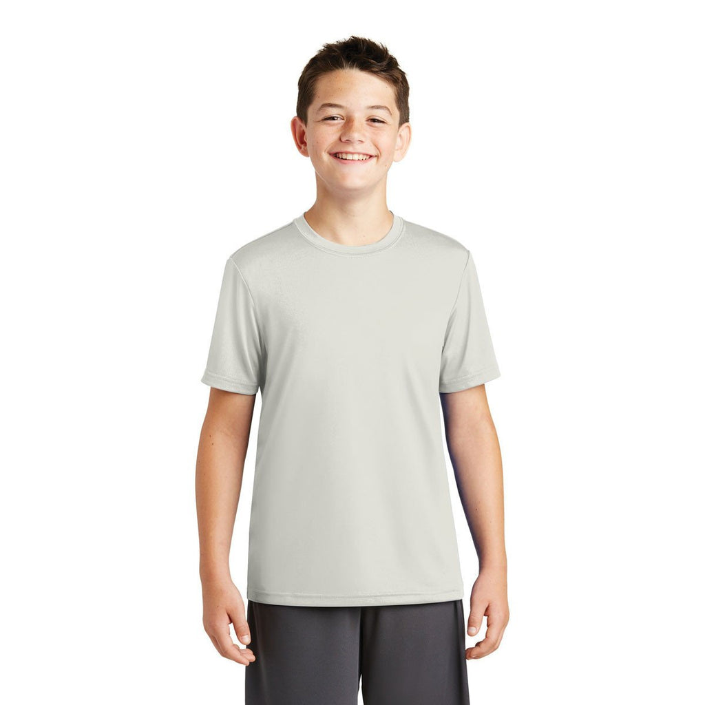 Sport-Tek Youth Silver PosiCharge Tough Tee