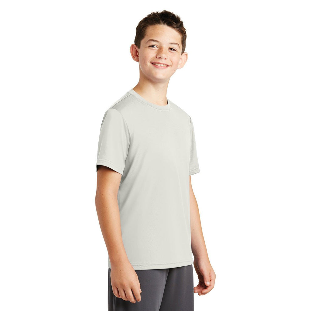 Sport-Tek Youth Silver PosiCharge Tough Tee