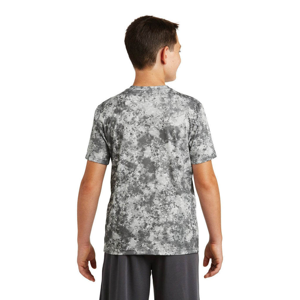 Sport-Tek Youth Dark Smoke Grey Mineral Freeze Tee