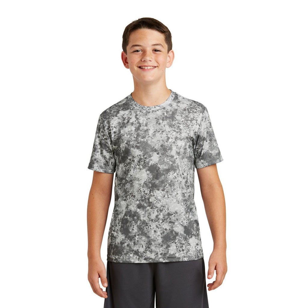 Sport-Tek Youth Dark Smoke Grey Mineral Freeze Tee