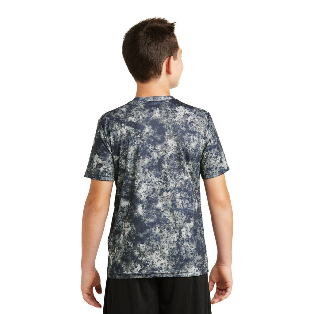 Sport-Tek Youth True Navy Mineral Freeze Tee