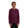 au-yst350ls-sport-tek-burgundy-tee