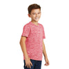 Sport-Tek Youth Deep Red Electric PosiCharge Electric Heather Tee