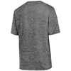 Sport-Tek Youth Grey-Black Electric PosiCharge Electric Heather Tee
