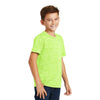 Sport-Tek Youth Lime Shock Electric PosiCharge Electric Heather Tee