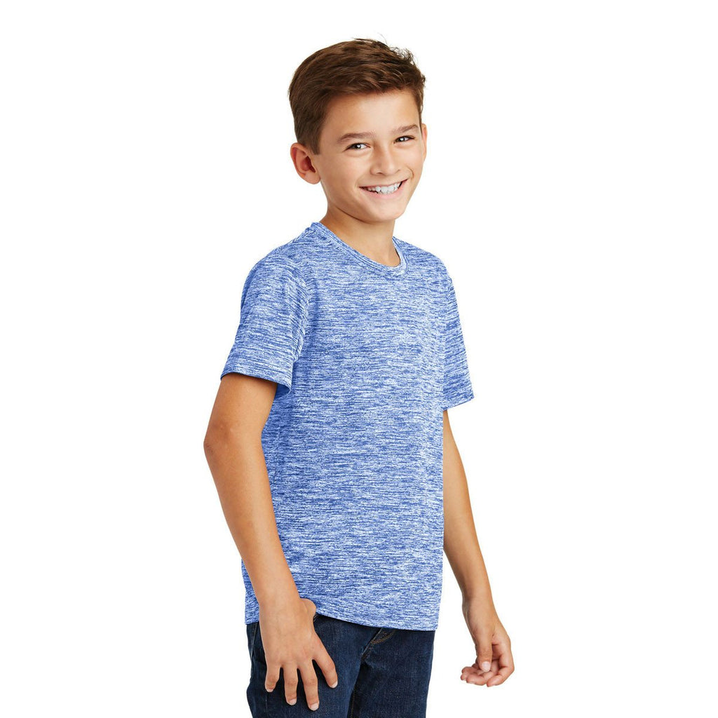 Sport-Tek Youth True Royal Electric PosiCharge Electric Heather Tee