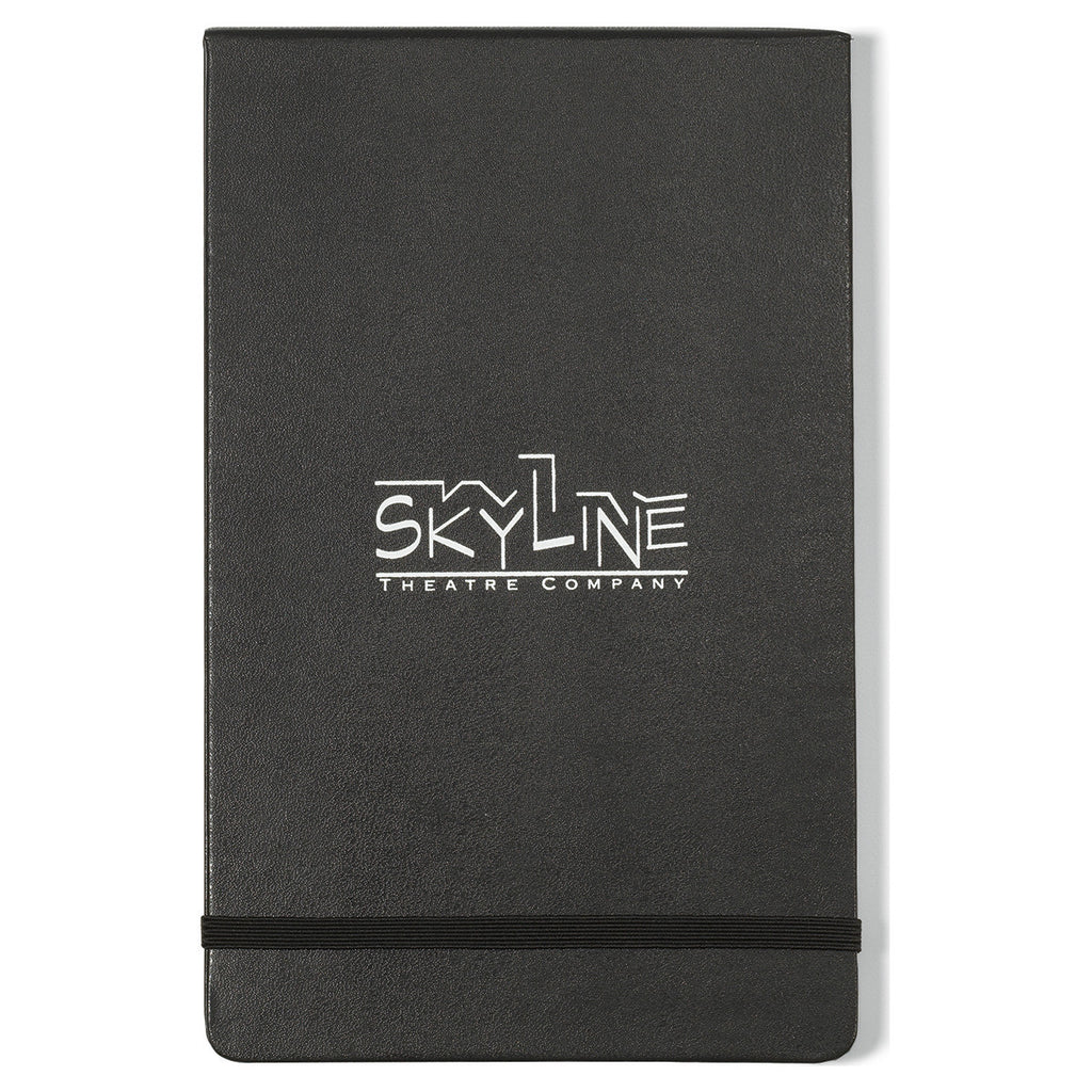 Moleskine Black Hard Cover Ruled Large Reporter Notebook (5" x 8.25")